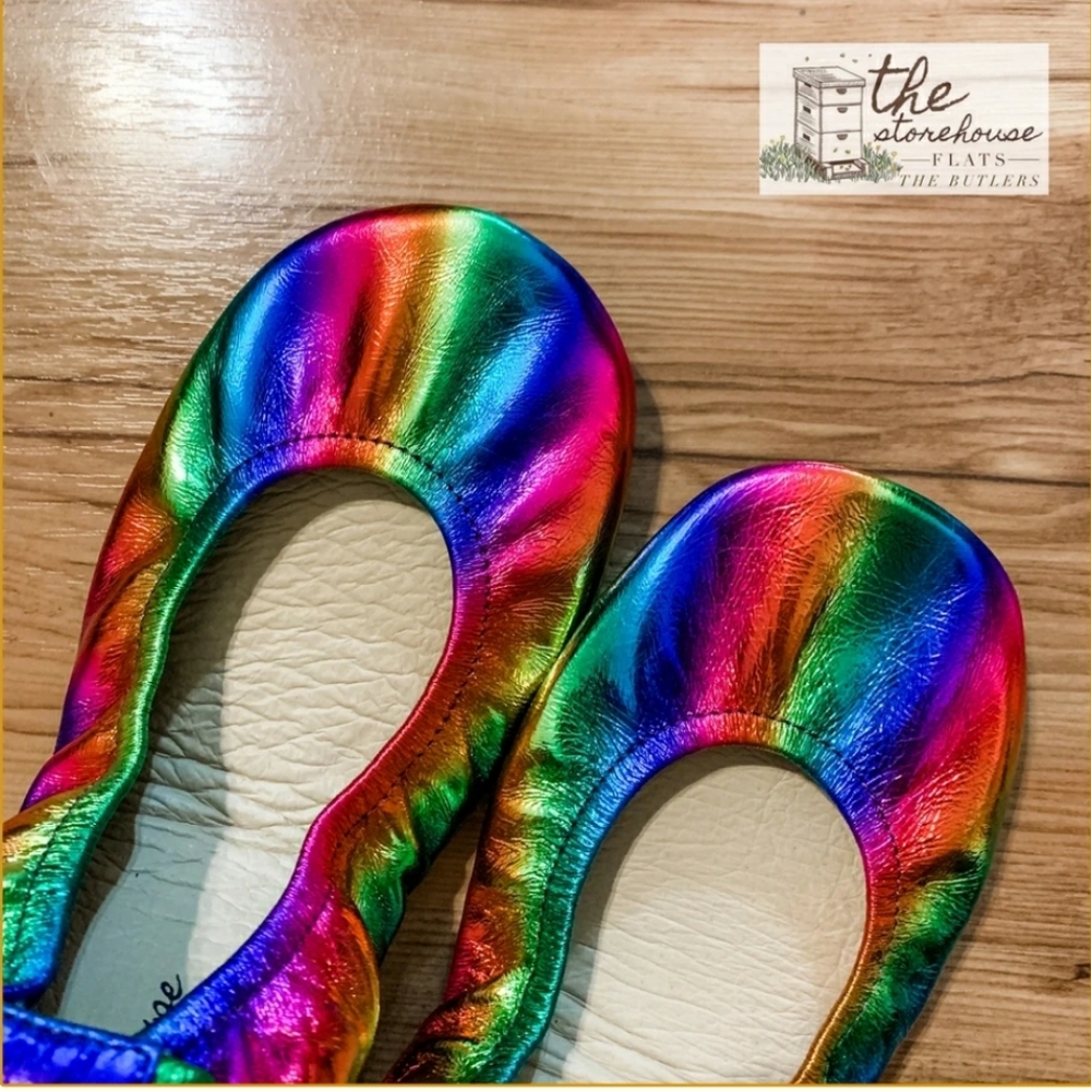 Metallic Rainbow Flats